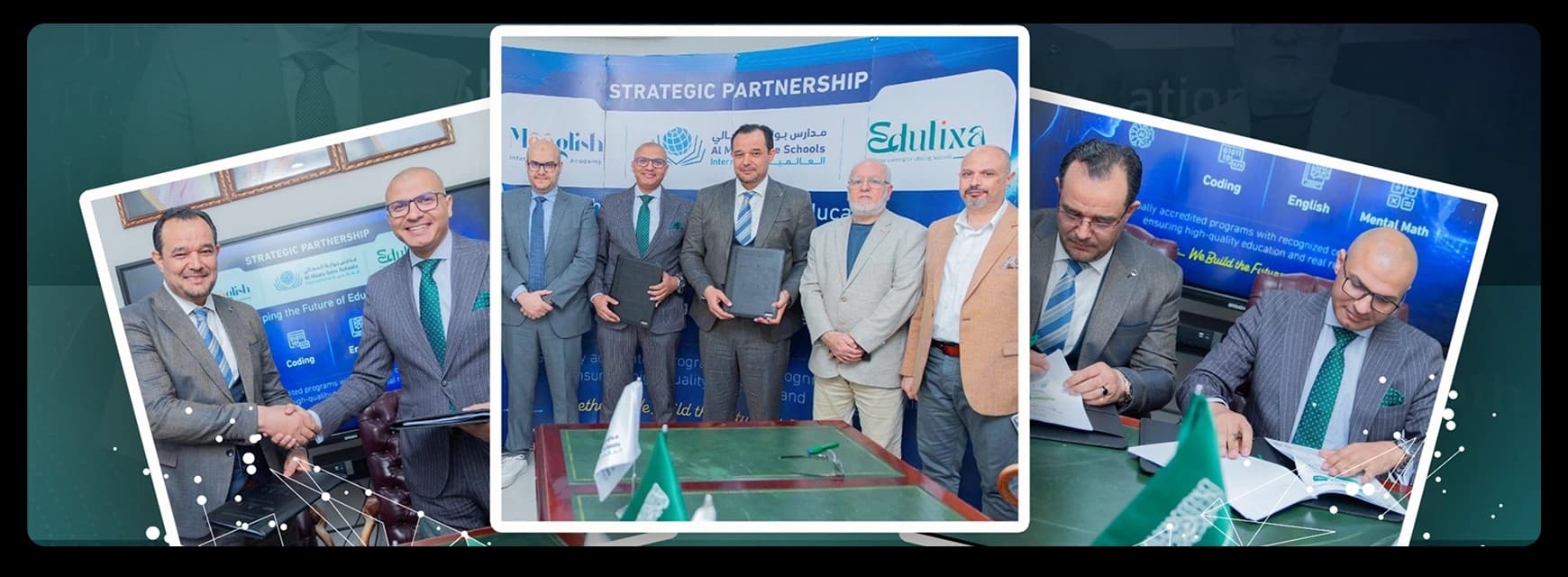Strategic Educational Partnership Between Monglish International Academy, Edulixa360, and Al Maali International Schools in Al-Qassim