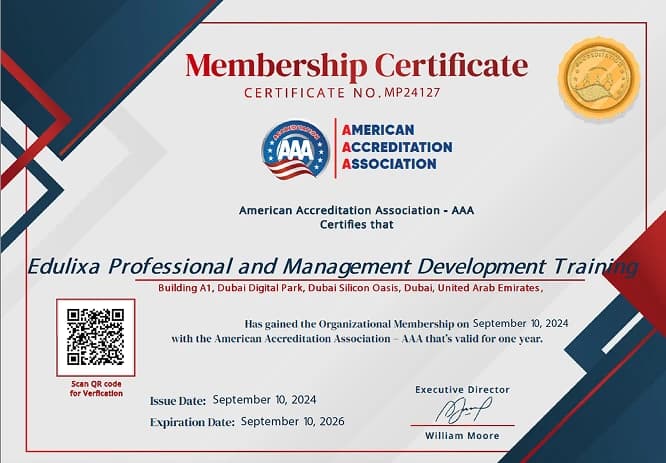 Monglish Academy official accreditation certificate